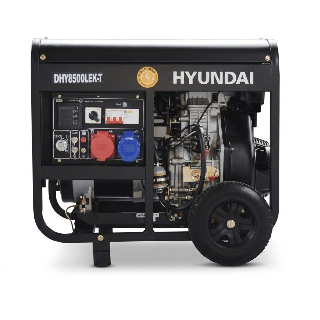 Generador eléctrico Hyundai  8,1 KVA DHY8500LEK-T