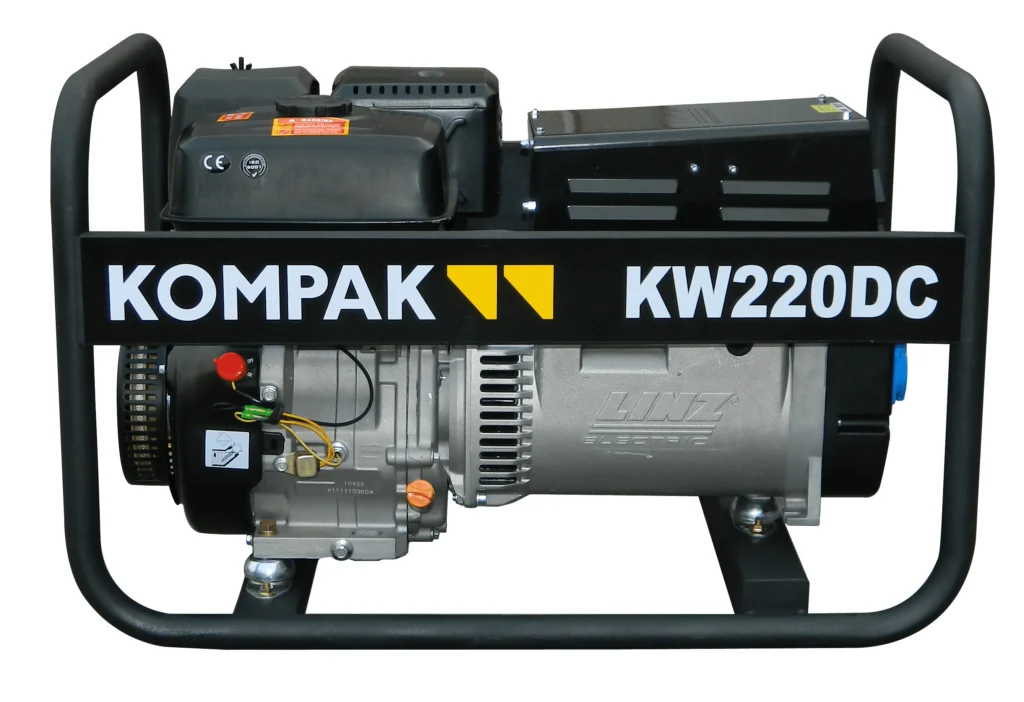Motosoldadora Kompak KP-W220DC gasolina motor Hyundai 15,0 HP