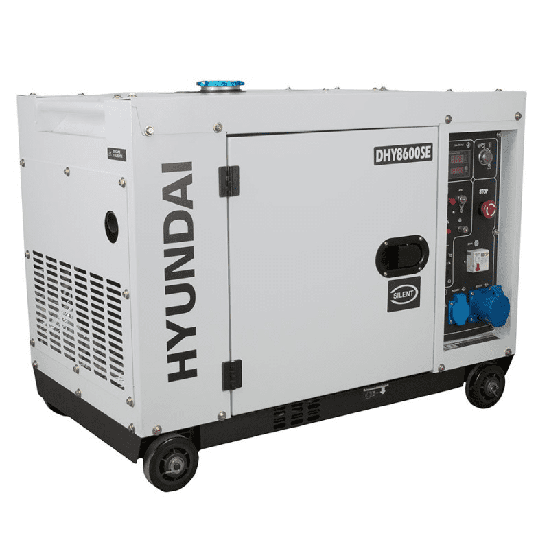 Generador Eléctrico diésel Hyundai 6,3 kW Insonorizado DHY8600SE