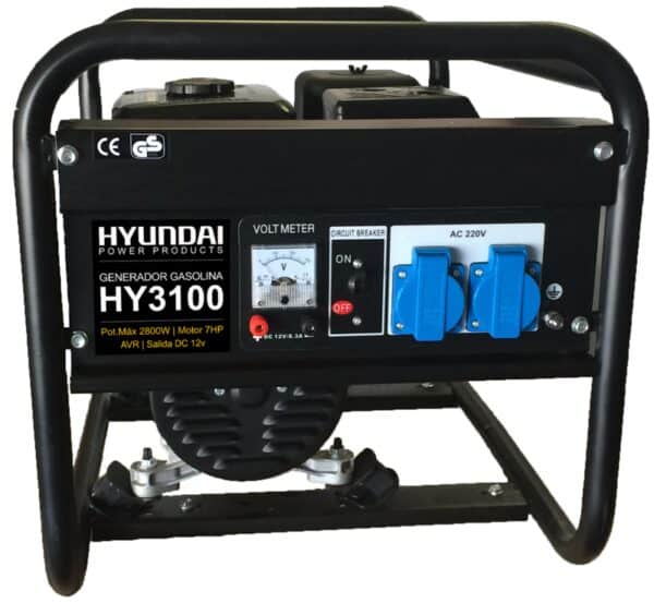 Generador eléctrico Hyundai 2800w (KIT GAS)