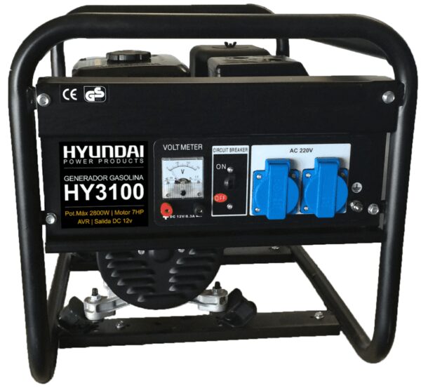 Generador eléctrico Hyundai 2800w (KIT GAS)