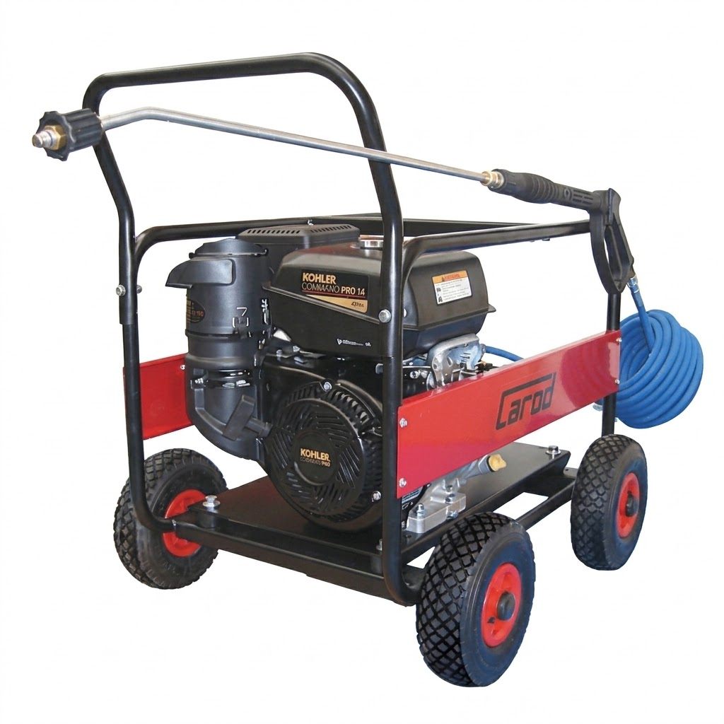 Hidrolimpiadora gasolina Carod AUT-1515K 3000 150 bares 9,5 HP motor Kohler