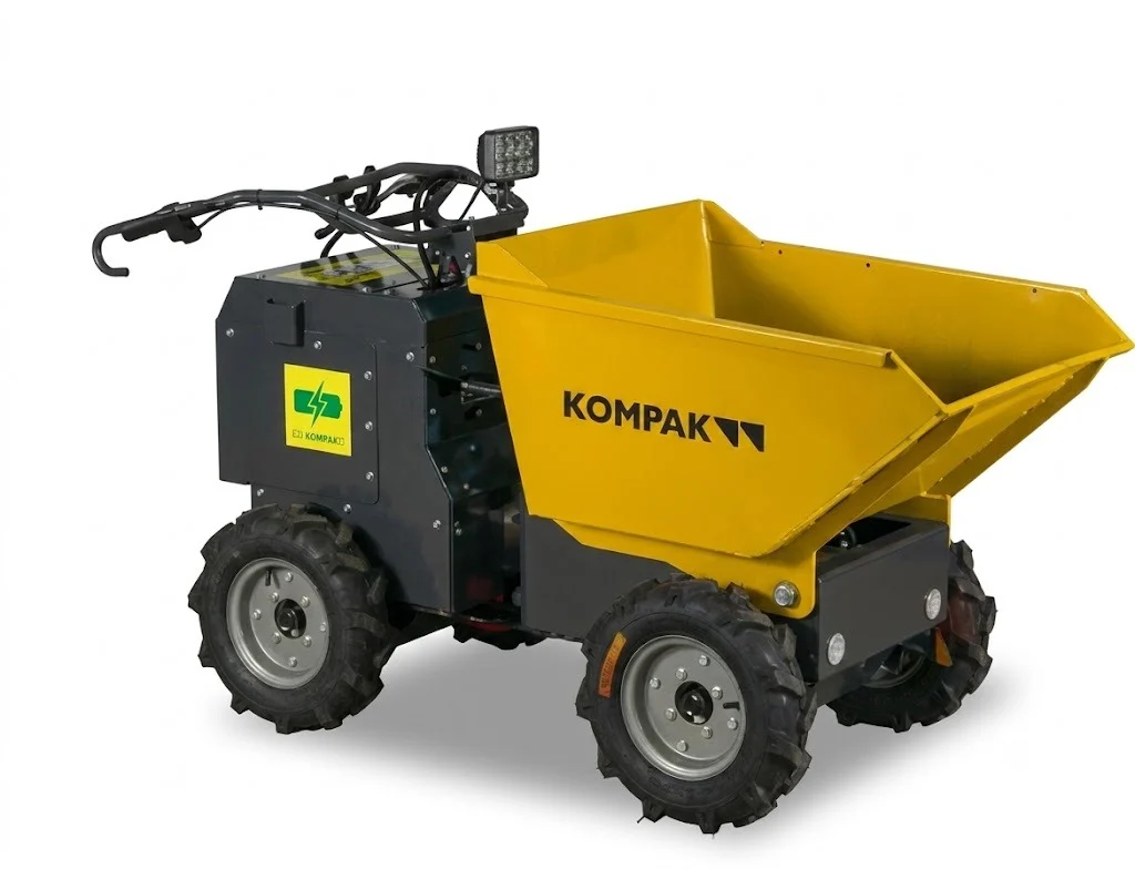 Mini dumper eléctrico hidráulico Kompak KP-MDA300-E articulado 350kg