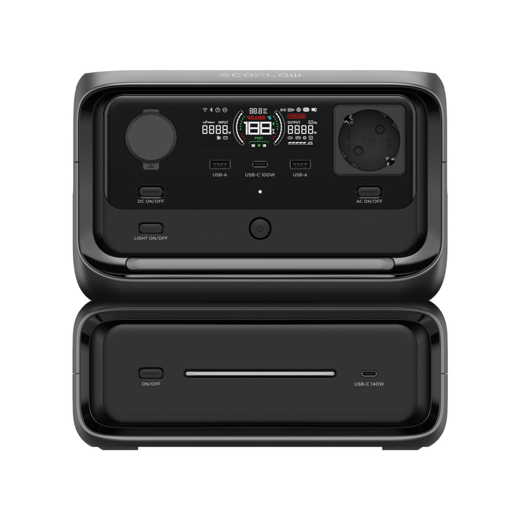 EcoFlow RIVER 3 Max como estación de energía portátil para camper