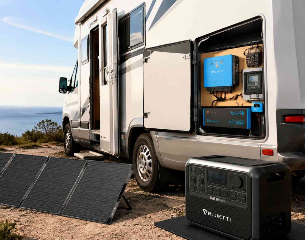 opinión sistema solar para autocaravana bluetti