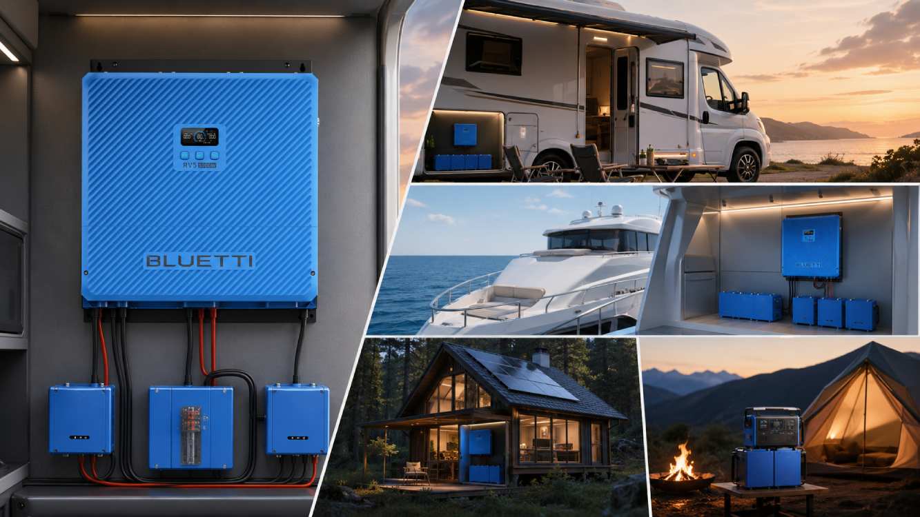 Escenarios de uso del Bluetti RV5 Power Hub