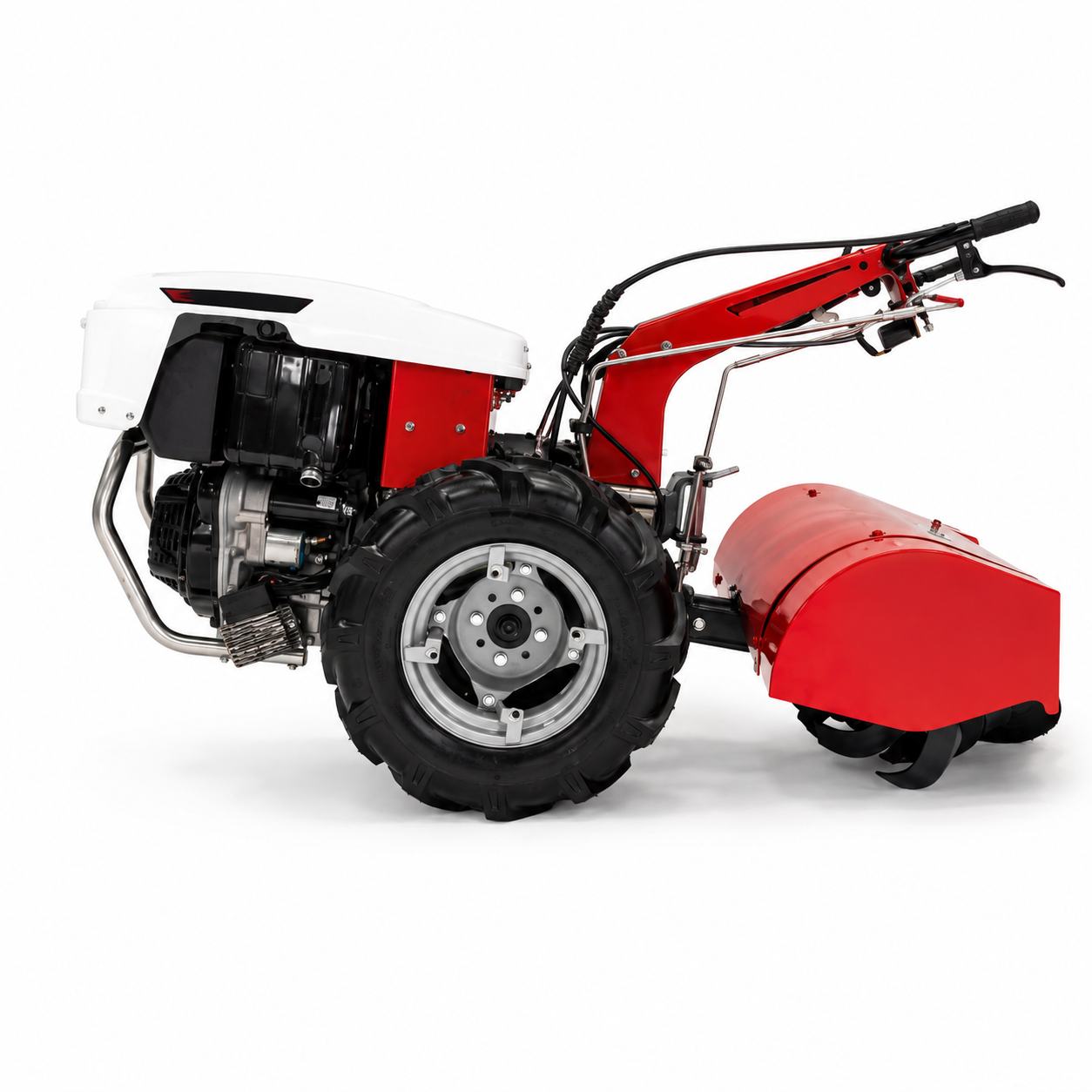 Kit de remolque disponible para configuraciones compatibles del Motocultor Trisstar