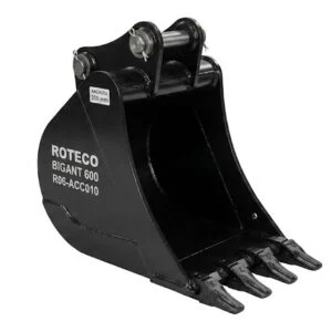 Cazo con dientes Roteco Bigant 600 de 200 mm