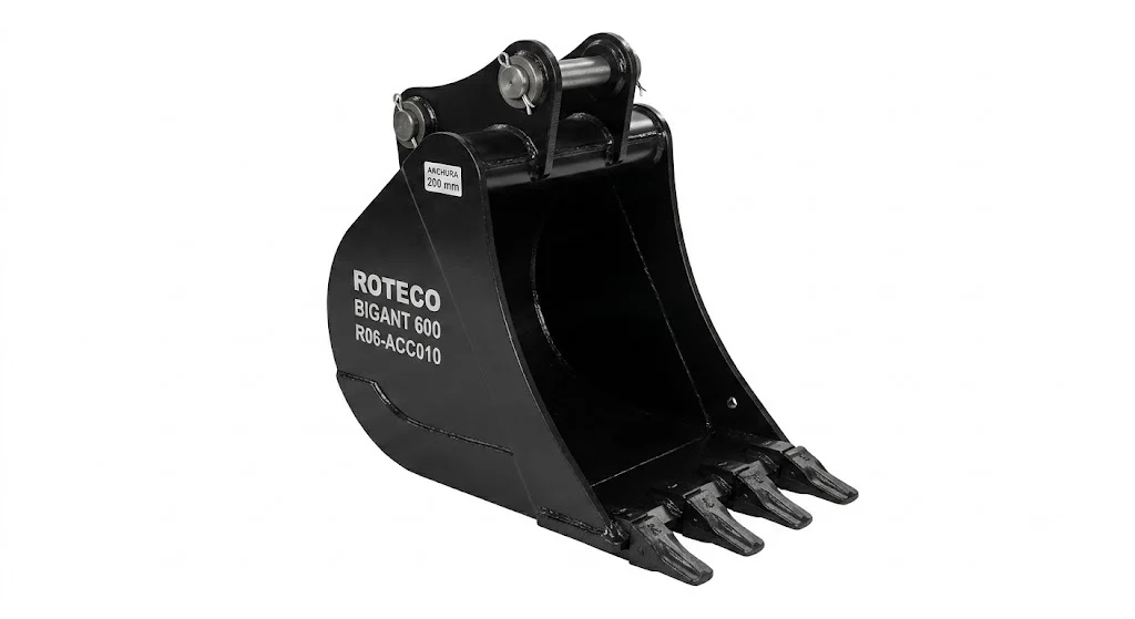 Cazo con dientes Roteco Bigant 600 de 200 mm