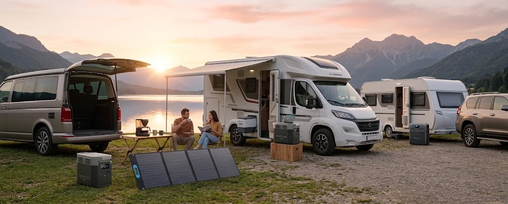 Estaciones de energía para camper, caravanas y autocaravanas