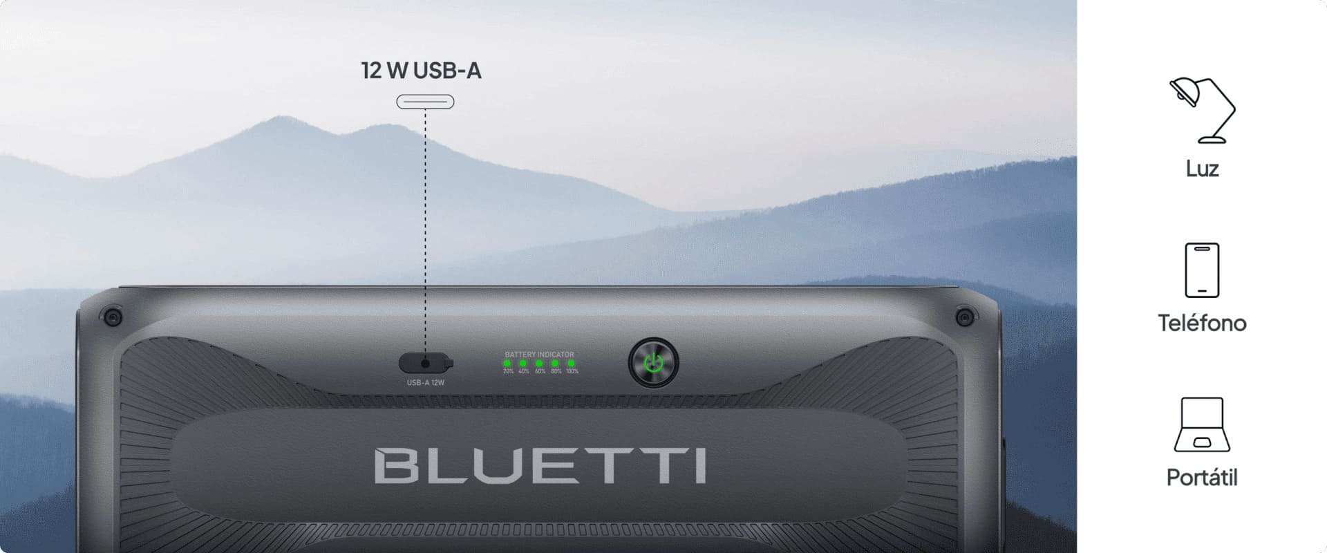 Fuentes de recarga de la batería BLUETTI B300K: red eléctrica, solar, coche y generador