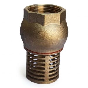Válvula de pie clásica metálica 2" para motobomba